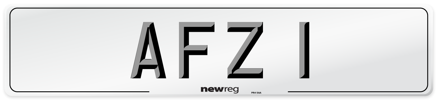 AFZ 1 Number Plate from New Reg